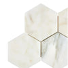 Calacatta Oliva Marble 6’’ Hexagon Mosaic Tile in polished and honed finishes