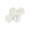 Calacatta Oliva Marble 6 inch Hexagon Mosaic Tile in Polished or Honed Finish