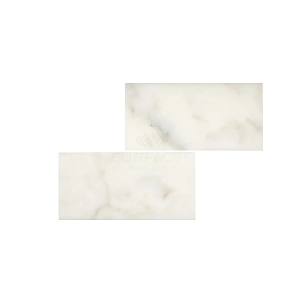 Calacatta Oliva Marble 6X12 Tile in polished or honed finish, showcasing rectangular design