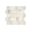 Calacatta Oliva White Marble Picket Tile Mosaic Polished or Honed for elegant decor