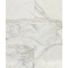 White Calacatta Oliva Marble mosaic wall tile with grey veining for elegant interiors