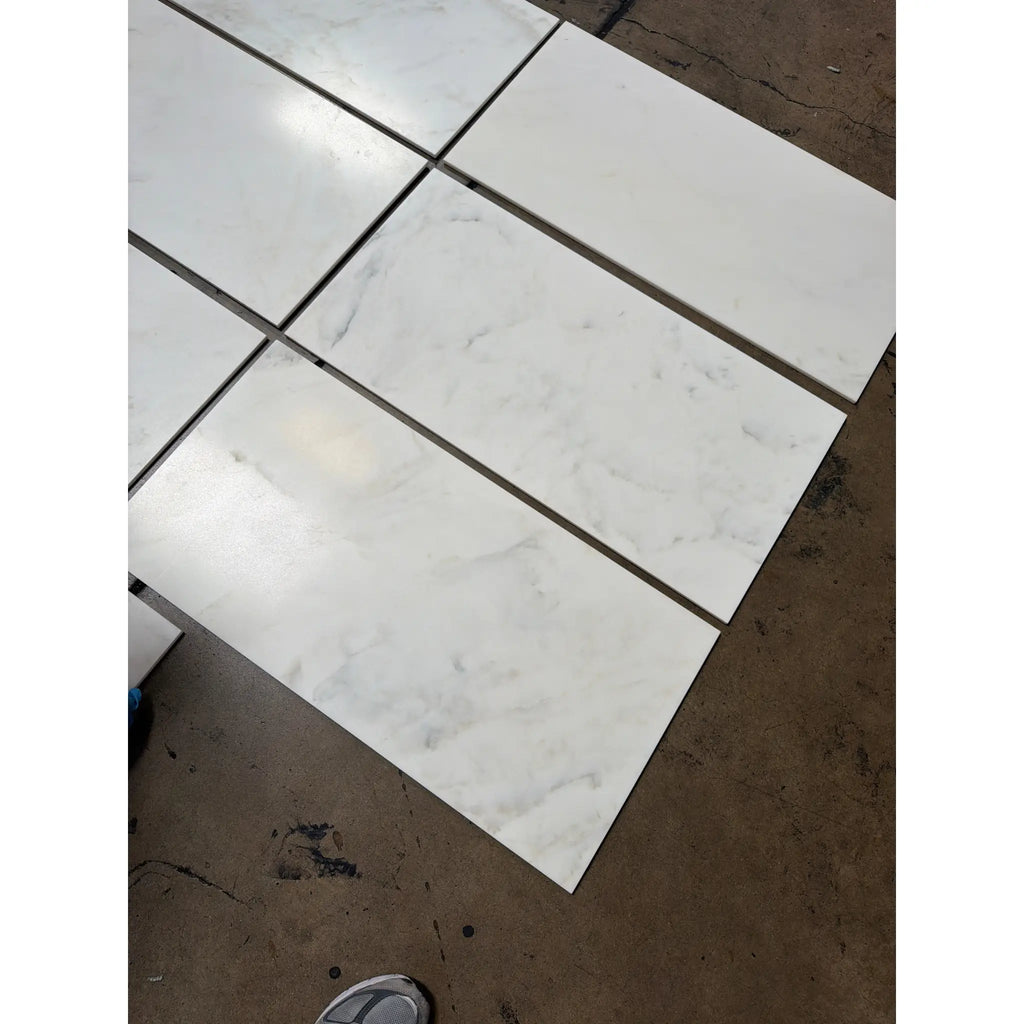 Calacatta Oliva Marble 18x36 Tile with Polished Glossy Finish