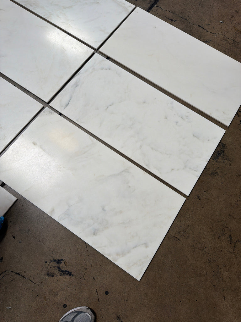 Calacatta Oliva Marble 18x36 Tile with Polished Glossy Finish