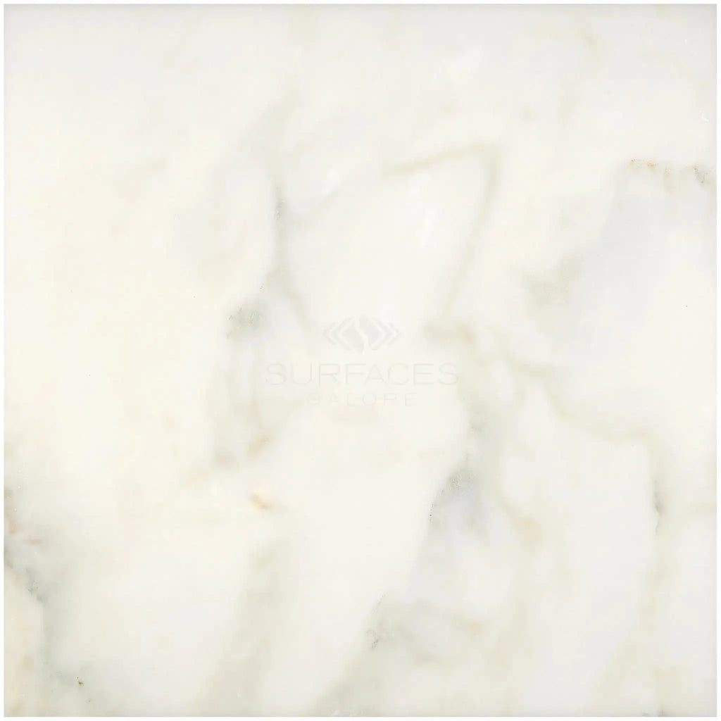 Creamy Calacatta Oliva Marble texture on 24X24 polished or honed tile surface