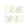 Rectangular marble-patterned Calacatta Oliva Marble 4X12 tile in polished or honed finish