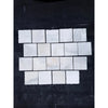 Calacatta verde royale marble 4x4 tumbled tile with white marble mosaic and subtle gray veining in a grid pattern
