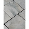 Calacatta verde royale marble 6x6 tile tumbled gray stone pavers with textured slightly weathered surface