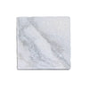 Calacatta verde royale marble 6x6 tile tumbled white with subtle gray veining and a natural stone texture finish