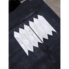 White marble mosaic tiles in a chevron pattern featuring calacatta verde royale marble polished-honed finish