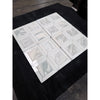 White marble mosaic tile panel calacatta verde royale with geometric pattern and subtle gray veining