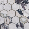 Calacatta Viola 2 inch hexagonal polished or honed marble mosaic tiles