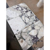 Calacatta Viola Imperiale marble tiles, 12x24 polished-honed, white with black veins