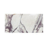 Calacatta Viola Imperiale marble slab, white with purple-gray veining, 12x24 polished-honed