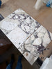 Calacatta Viola Imperiale marble 12x24 polished-honed tiles with white gray veined pattern