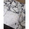 Calacatta Viola Imperiale marble 12x24 polished-honed tiles with white-gray veined patterns
