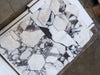 Calacatta Viola Imperiale white gray hexagonal marble mosaic tiles
