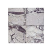 Calacatta Viola Imperiale marble 3-inch hexagon mosaic with white gray veining, polished-honed