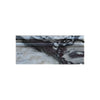 Calacatta Viola Imperiale marble mantel with purple-black veins