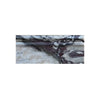 Calacatta Viola Imperiale marble mantel with purple-black veins