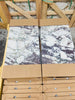Calacatta Viola Imperiale marble slabs, 12x24 polished-honed, in boxes