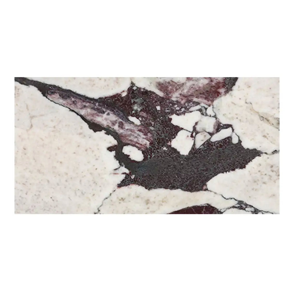 Calacatta Viola Imperiale marble slab with dark veining and purple accents