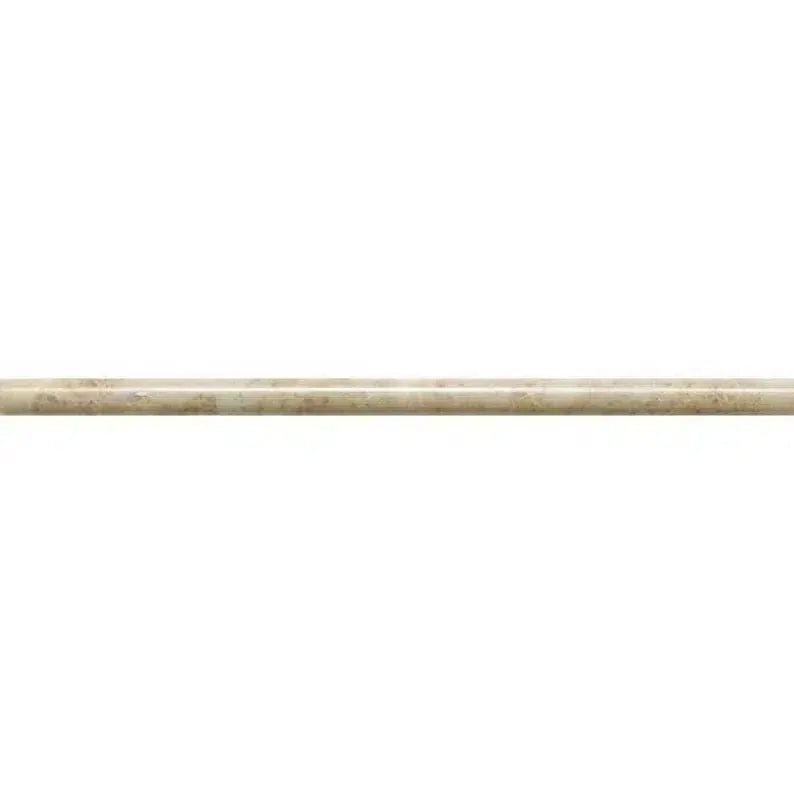 Cappuccino Marble 1/2X12 Pencil Liner Polished showcasing elegant pencil tile design