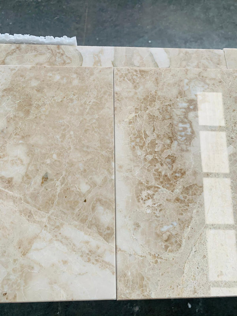Polished Cappuccino Marble 24x24 tiles for elegant interior flooring and walls