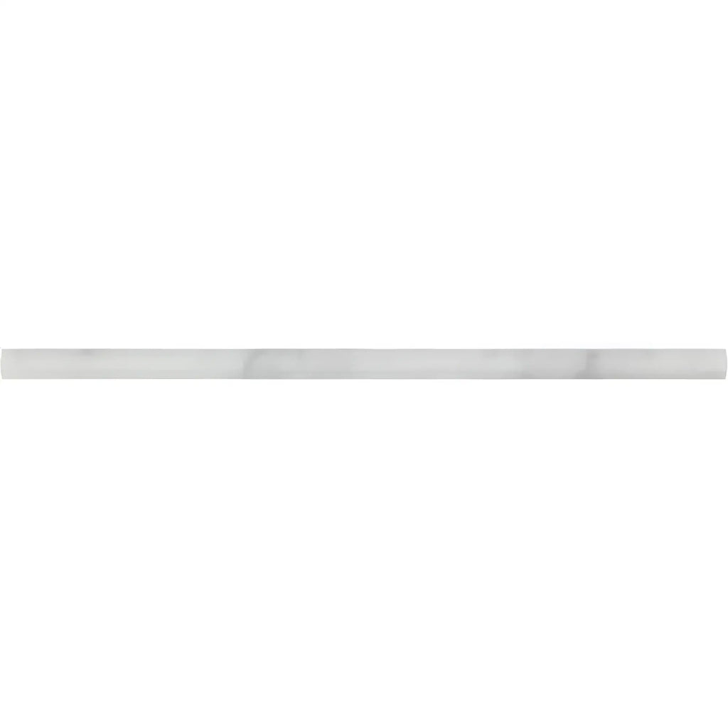 Thin Carrara White marble strip in 1/2X12 Pencil Liner polished finish