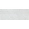 Carrara White 4 3/4X12 Baseboard Trim Molding in polished or honed white marble