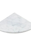 Carrara White (Bianco Carrara / Italian) Marble Shower Corner Shelf