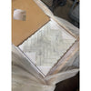 Carrara white herringbone 1x4 brick mosaic marble tile polished pattern