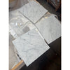 Carrara White Marble 12x12 polished tiles with gray veining