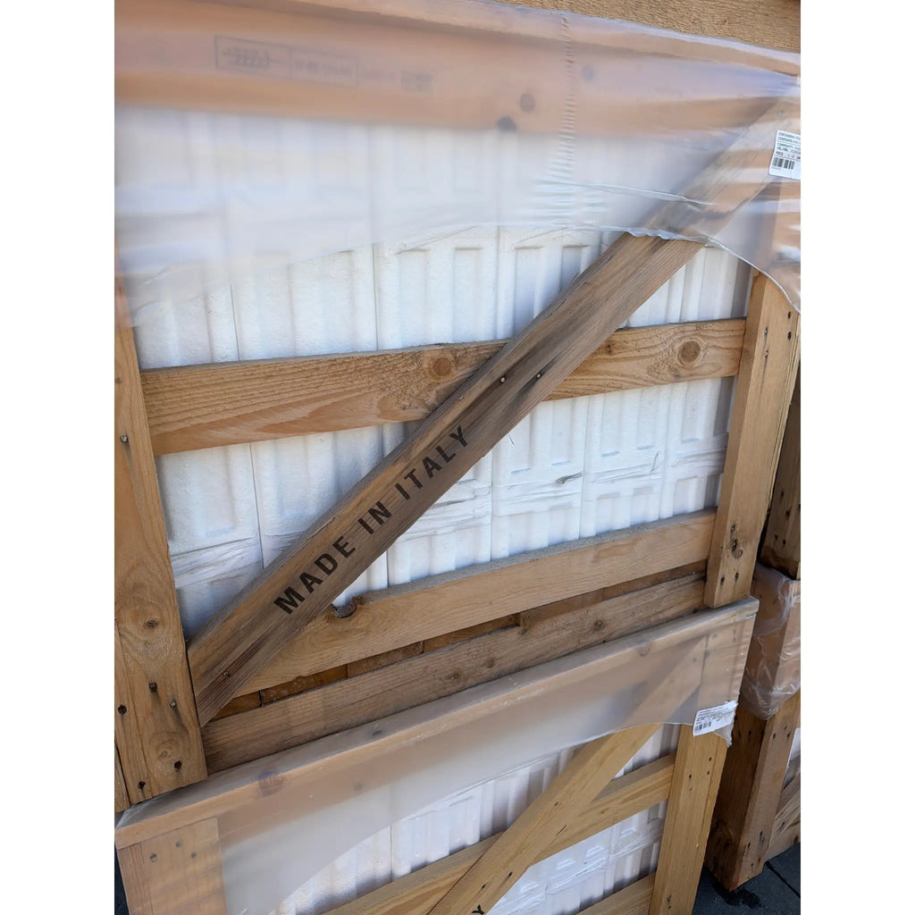 Carrara White Marble 12x12 Polished or Honed in Italian wooden crate with foam padding