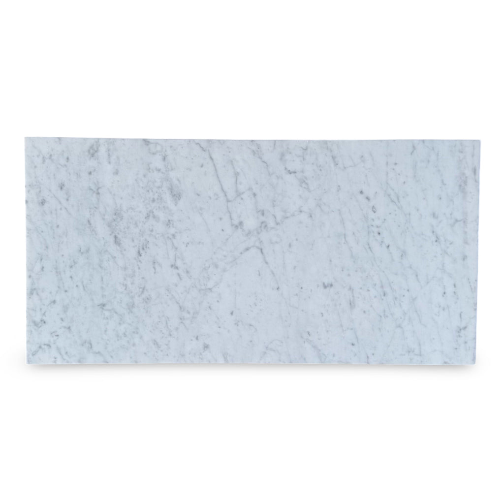 Carrara White Marble 12X24 Polished or Honed Rectangular Marble Slab Display Image