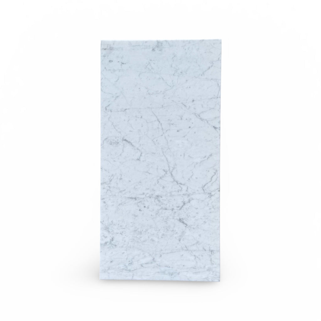 Carrara White Marble 12X24 Polished or Honed Rectangular Marble Slab Display