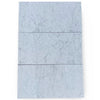 Three Carrara White Marble 12X24 Polished or Honed tiles showcasing elegant design
