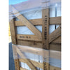 Rustic wooden crate with stamped markings wrapping Carrara White Marble 18x18 polished tile