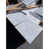 Carrara White Marble 18x18 Polished Slab on Wooden Pallet