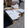 Carrara White Marble 18x18 Polished Slabs in Crate