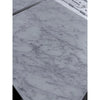 Carrara White Marble 18x18 Polished Slab with Gray Veining