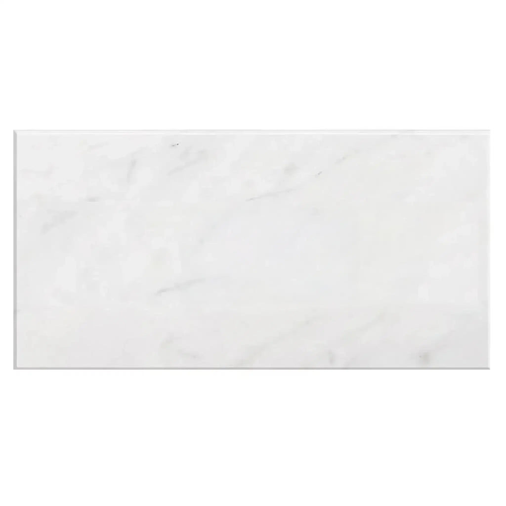 Carrara White Marble 18X36 Polished or Honed Rectangular White Marble Tile