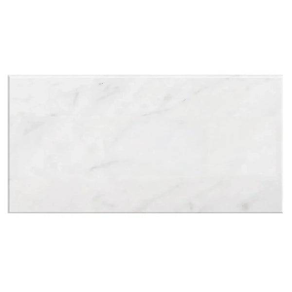 Carrara White Marble 18X36 Polished or Honed Rectangular White Marble Tile