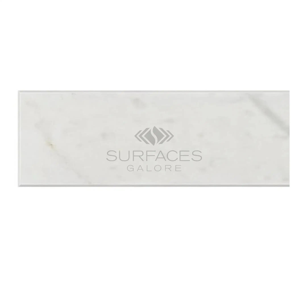Carrara White Marble 2x8 Polished or Honed Rectangular White Marble Tile