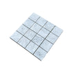Carrara White Marble 3X3 Mosaic featuring a square tile design in elegant marble