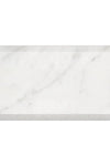 Carrara White Marble 3X6 Deep-Beveled Polished-Honed