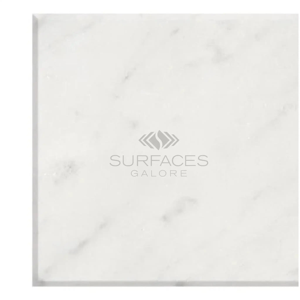 Square Carrara White Marble 3X6 Polished or Honed Slab for elegant surfaces
