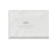 Rectangular Carrara White Marble 4X12 Deep-Beveled Polished-Honed Tile Design