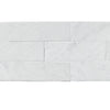 Carrara White Marble 4X12 Polished or Honed showcasing elegant white marble brick tiles