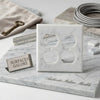 Carrara white marble double duplex switch wall plate with subtle gray veining in marble electrical outlet cover design