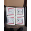 Four Carrara White Marble Double ROCKER Switch Wall Plates in boxes for installation